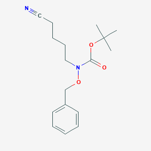 molecular formula C17H24N2O3 B173041 叔丁氧基苄氧基(4-氰基丁基)氨基甲酸酯 CAS No. 128173-50-2