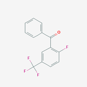 molecular formula C14H8F4O B173048 2-Fluoro-5-(trifluoromethyl)benzophenone CAS No. 199292-40-5