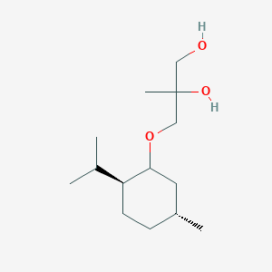 molecular formula C14H28O3 B173061 3-(L-Menthoxy)-2-methylpropane-1,2-diol CAS No. 195863-84-4