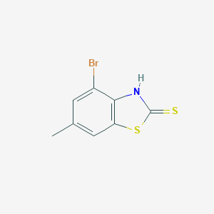 molecular formula C8H6BrNS2 B173067 4-Bromo-6-methylbenzo[d]thiazole-2-thiol CAS No. 155596-89-7