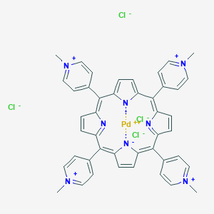 molecular formula C44H36Cl4N8Pd B173069 Pd(II) meso-Tetra(N-Methyl-4-Pyridyl) Porphine Tetrachloride CAS No. 110314-07-3