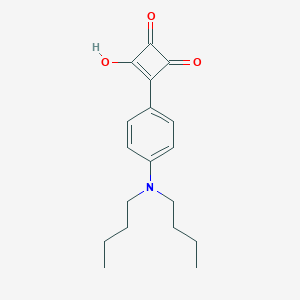 molecular formula C18H23NO3 B173072 3-Cyclobutene-1,2-dione, 3-[4-(dibutylamino)phenyl]-4-hydroxy- CAS No. 155172-87-5