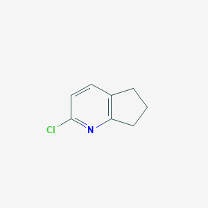 molecular formula C8H8ClN B173078 2-chloro-6,7-dihydro-5H-cyclopenta[b]pyridine CAS No. 117890-55-8