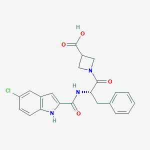 [5-Chloro-1H-indol-2-carbonyl-phenylalaninyl]-azetidine-3-carboxylic acid
