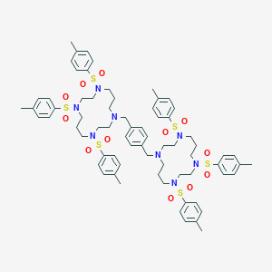 1,4,8-Tris-(4-methylphenyl)sulfonyl-11-[[4-[[4,8,11-tris-(4-methylphenyl)sulfonyl-1,4,8,11-tetrazacyclotetradec-1-yl]methyl]phenyl]methyl]-1,4,8,11-tetrazacyclotetradecane