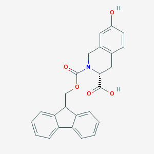 molecular formula C25H21NO5 B173117 Fmoc-7-hydroxy-(R)-1,2,3,4-tetrahydroisoquinoline-3-carboxylic acid CAS No. 178432-50-3