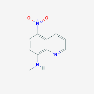 molecular formula C10H9N3O2 B173118 N-methyl-5-nitroquinolin-8-amine CAS No. 152810-27-0