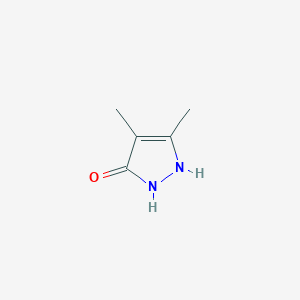 molecular formula C5H8N2O B173122 3,4-dimethyl-1H-pyrazol-5-ol CAS No. 145092-15-5