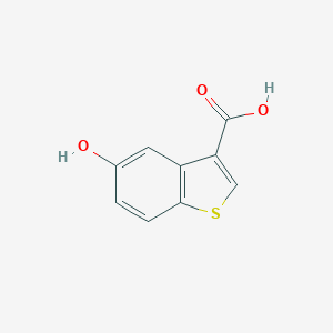 molecular formula C9H6O3S B173138 5-Hydroxybenzo[b]thiophene-3-carboxylic acid CAS No. 16304-39-5