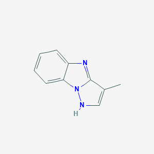 molecular formula C10H9N3 B173150 3-Methyl-1H-pyrazolo[1,5-a]benzimidazole CAS No. 197356-27-7