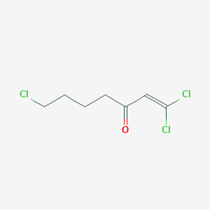 molecular formula C7H9Cl3O B173153 1,1,7-Trichloro-1-hepten-3-one CAS No. 158355-41-0