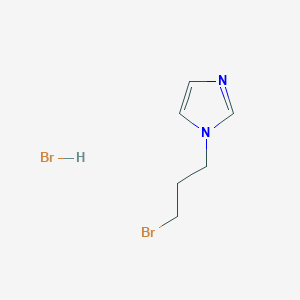 molecular formula C6H10Br2N2 B173155 1-(3-溴丙基)-1H-咪唑氢溴酸盐 CAS No. 144385-79-5
