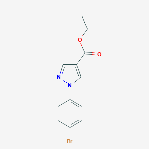 molecular formula C12H11BrN2O2 B173158 Ethyl 1-(4-bromophenyl)-1H-pyrazole-4-carboxylate CAS No. 138907-76-3