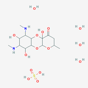 molecular formula C14H34N2O15S B017316 Spectinomycin sulfate tetrahydrate CAS No. 64058-48-6