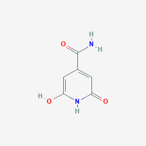 molecular formula C6H6N2O3 B173165 2,6-Dihydroxypyridine-4-carboxamide CAS No. 14533-64-3