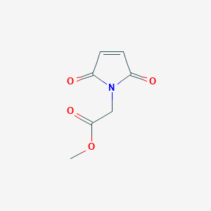 molecular formula C7H7NO4 B173182 Methyl 2-(2,5-dioxo-2,5-dihydro-1H-pyrrol-1-yl)acetate CAS No. 164025-07-4