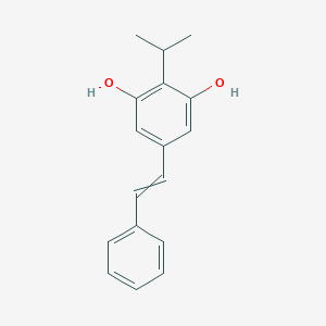 molecular formula C17H18O2 B173183 3,5-Dihydroxy-4-isopropylstilbene CAS No. 115781-08-3