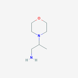 molecular formula C7H16N2O B173189 2-Morpholin-4-yl-propylamine CAS No. 1005-04-5