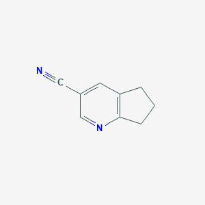 molecular formula C9H8N2 B017320 6,7-Dihydro-5H-cyclopenta[b]pyridine-3-carbonitrile CAS No. 108994-73-6