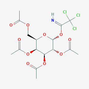molecular formula C16H20Cl3NO10 B017321 2,3,4,6-Tetra-O-acetyl-a-D-galactopyranosyl trichloroacetimidate CAS No. 86520-63-0
