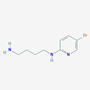 molecular formula C9H14BrN3 B173213 2-n-(4-Aminobutyl)-amino-5-bromopyridine CAS No. 199522-78-6