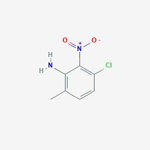 molecular formula C7H7ClN2O2 B173225 3-Chloro-6-methyl-2-nitroaniline CAS No. 13852-53-4