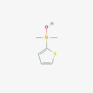 molecular formula C6H10OSSi B173228 Thien-2-yl-dimethylsilanol CAS No. 197009-90-8
