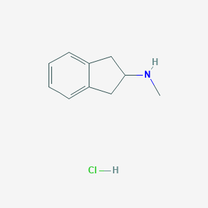molecular formula C10H14ClN B173241 N-甲基-2,3-二氢-1H-茚-2-胺盐酸盐 CAS No. 10408-85-2