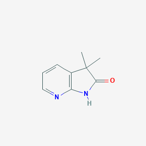 molecular formula C9H10N2O B173257 3,3-Dimethyl-1H-pyrrolo[2,3-B]pyridin-2(3H)-one CAS No. 109535-73-1