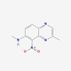 molecular formula C10H10N4O2 B017326 2-Methyl-7-methylamino-8-nitro-quinoxaline CAS No. 78411-55-9