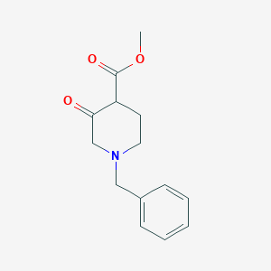 molecular formula C14H17NO3 B173264 Methyl 1-benzyl-3-oxopiperidine-4-carboxylate CAS No. 175406-94-7