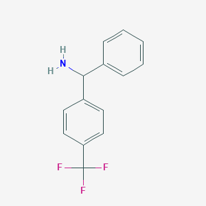 molecular formula C14H12F3N B173280 PHENYL(4-(TRIFLUOROMETHYL)PHENYL)METHANAMINE CAS No. 154233-38-2