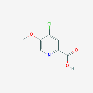 molecular formula C7H6ClNO3 B173285 4-Chloro-5-methoxypicolinic acid CAS No. 103878-33-7