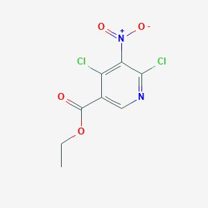 molecular formula C8H6Cl2N2O4 B173298 Ethyl 4,6-dichloro-5-nitronicotinate CAS No. 154012-15-4