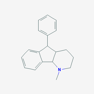 molecular formula C19H21N B017331 1-Methyl-5-phenyl-2,3,4,4a,5,9b-hexahydro-1H-indeno(1,2-b)pyridine CAS No. 107035-04-1