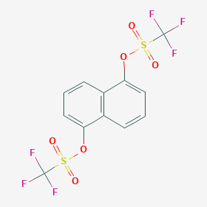 molecular formula C12H6F6O6S2 B173325 1,5-Naphthalenebis(trifluoromethanesulfonate) CAS No. 152873-79-5