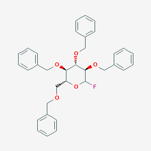 molecular formula C34H35FO5 B173330 2,3,4,6-Tetra-O-benzyl-D-glucopyranosyl Fluoride CAS No. 122741-44-0