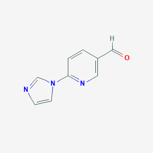 molecular formula C9H7N3O B173336 6-(1h-Imidazol-1-yl)nicotinaldehyde CAS No. 111205-03-9