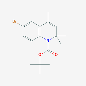 molecular formula C17H22BrNO2 B173337 tert-Butyl 6-bromo-2,2,4-trimethylquinoline-1(2H)-carboxylate CAS No. 179894-35-0
