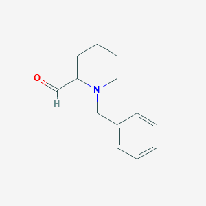 molecular formula C13H17NO B173343 1-Benzyl-piperidine-2-carbaldehyde CAS No. 157634-01-0