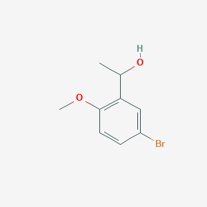 molecular formula C9H11BrO2 B173349 1-(5-Bromo-2-methoxyphenyl)ethanol CAS No. 16602-17-8