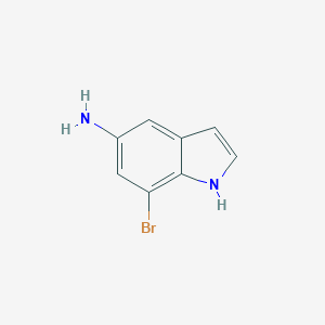 molecular formula C8H7BrN2 B173352 7-Bromo-1H-indol-5-amine CAS No. 196205-07-9