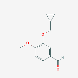 molecular formula C12H14O3 B173368 3-(Cyclopropylmethoxy)-4-methoxybenzaldehyde CAS No. 153200-64-7