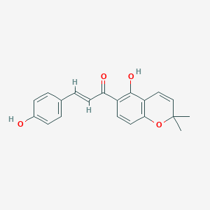molecular formula C20H18O4 B017340 4-Hydroxylonchocarpin CAS No. 56083-03-5
