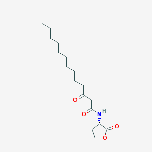 molecular formula C18H31NO4 B173401 N-3-Oxo-tetradecanoyl-L-homoserine lactone CAS No. 177158-19-9