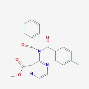 3-[Bis(4-methylbenzoyl)amino]-2-pyrazinecarboxylic acid methyl ester