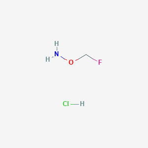 molecular formula CH5ClFNO B173410 O-(fluoromethyl)hydroxylamine;hydrochloride CAS No. 126483-47-4