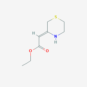 Ethyl (2Z)-2-thiomorpholin-3-ylideneacetate