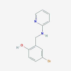 4-Bromo-2-((pyridin-2-ylamino)methyl)phenol