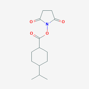 molecular formula C14H21NO4 B017344 N-羟基琥珀酰亚胺反式-4-异丙基环己烷羧酸酯 CAS No. 183997-00-4